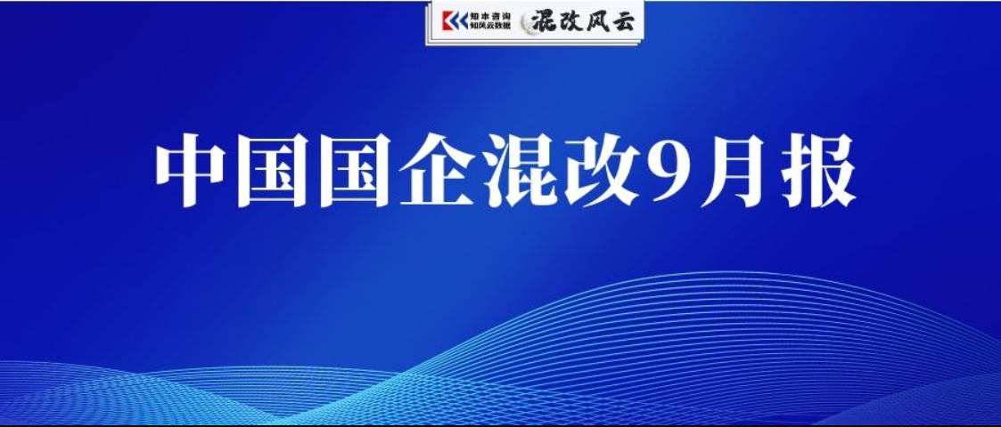 独家：国企混改9月报精编版